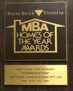 MBA Homes Of The Year Award