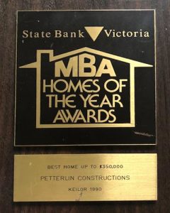 MBA Homes Of The Year Award